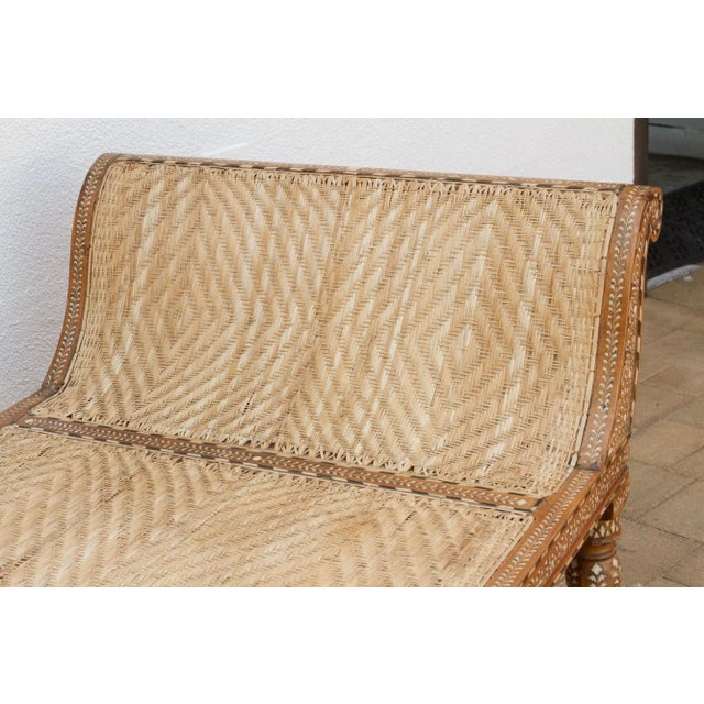 Large Mid Century Inlay Daybed Chaise | Chairish