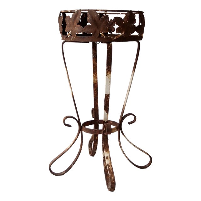 Vintage Iron Plant Stand For Sale