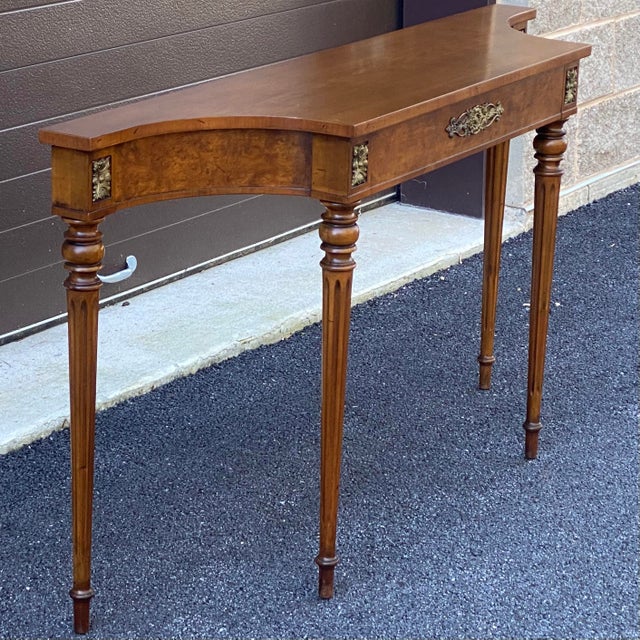 French Louis XVI Style Console Table by Fine Arts Furniture Grand