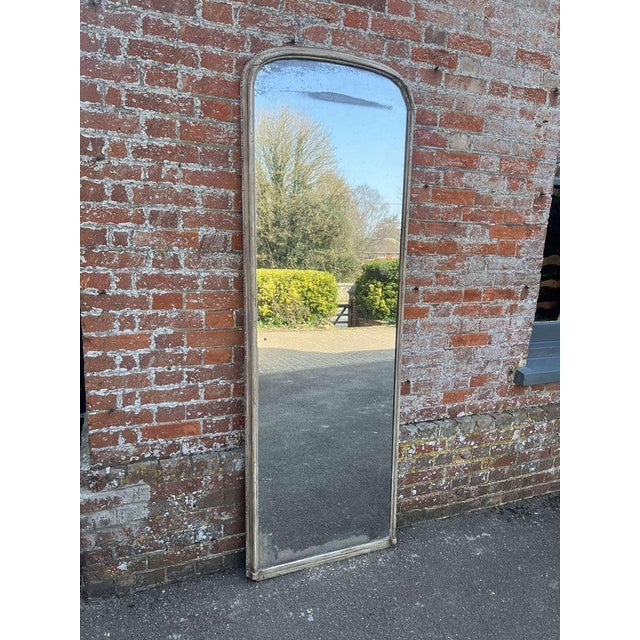 Large Antique 19th Century English Arched Pier Mirror For Sale - Image 5 of 6