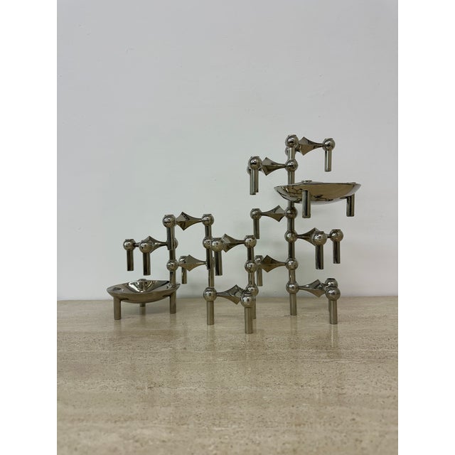 Candleholders by Fritz Nagel & Ceasar Stoffi for BMF, 1960s, Set of 13 For Sale - Image 6 of 18
