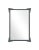 Contemporary Fleur Home Garden District Napoleon Rectangle Mirror in Gunmetal, 24x36 For Sale - Image 3 of 3