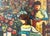 1960s 1960s American Donal Purdy Modernist Composition Depicting a Flower Shop, Frame Oil Art on Masonite. For Sale - Image 5 of 11