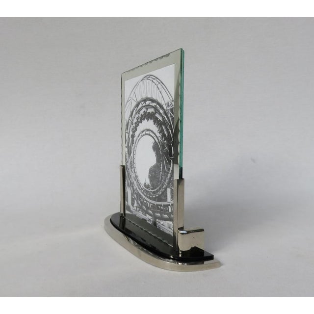 Art Deco Chrome-Plated Bakelite Photo Frame, 1920s For Sale - Image 3 of 18