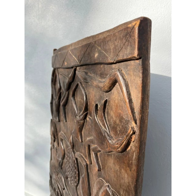 Early 20th Century African Hand Carved Dogon Granary Door. For Sale - Image 5 of 12