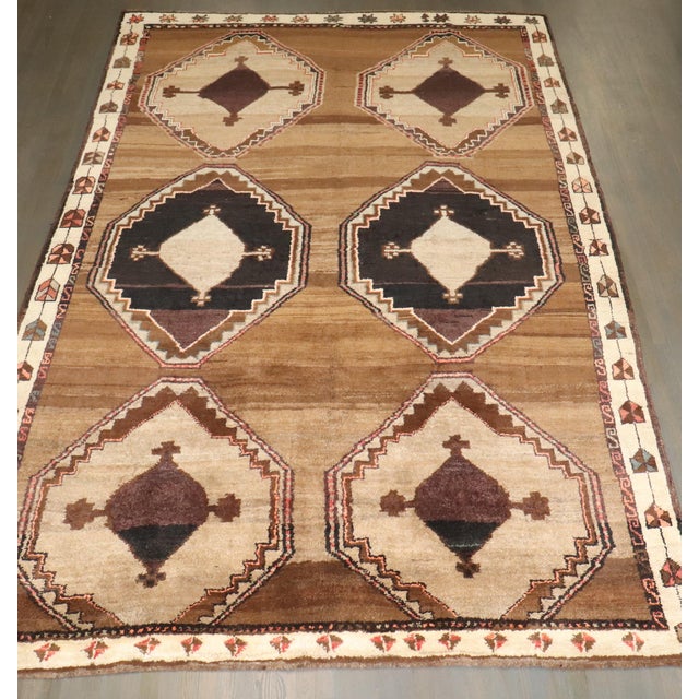 Early 20th Century Vintage Zabihi Collection Turkish Kars Geometric Rug For Sale - Image 5 of 9