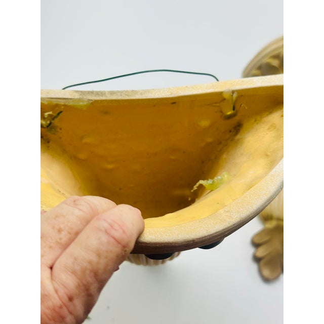 Ceramic Wall Pockets, a Pair For Sale - Image 9 of 9