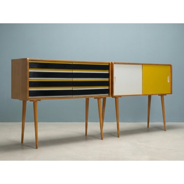 Vintage Chests of Drawers by Jiří Jiroutek, 1960s, Set of 2 For Sale - Image 12 of 12