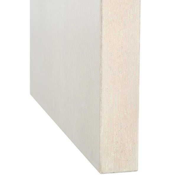 Spritely Home Liasonya Curved Waterfall Accent Table in White Washed For Sale - Image 4 of 7