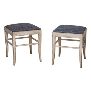 Painted Stools, 1800s, Set of 2 For Sale