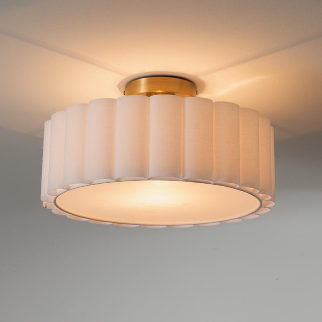 Designed by NOVA's Design team in 2025, the Scalloped Flush Mount Ceiling Light blends mid-century heritage with modern...