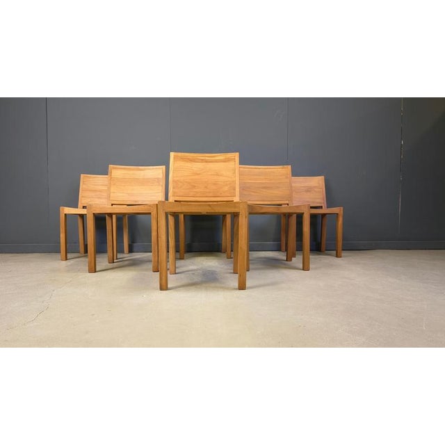 Vintage Teak Dining Chairs, 1980s, Set of 6 For Sale - Image 12 of 16