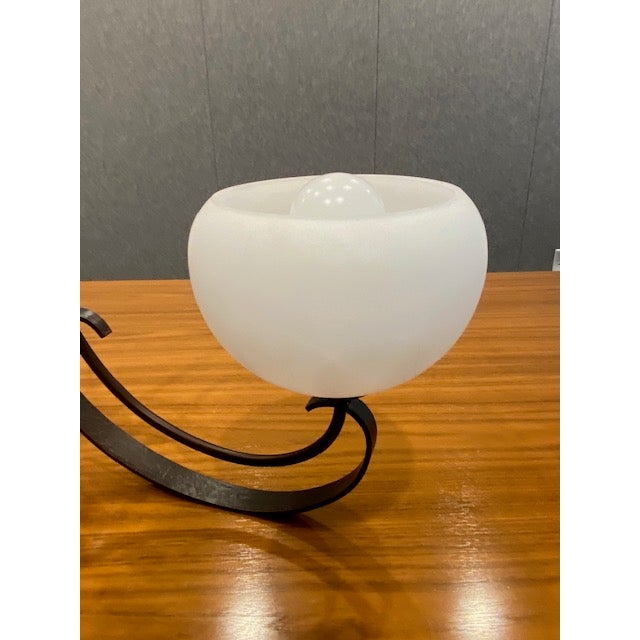Beautiful Hand-Forged Hubbardton Pendant Fixture For Sale - Image 4 of 12