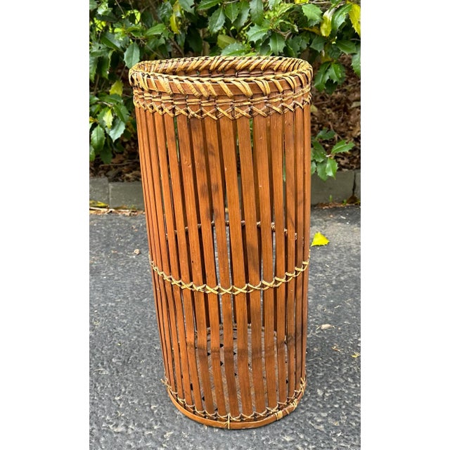 Split Bamboo Umbrella Stand Chairish