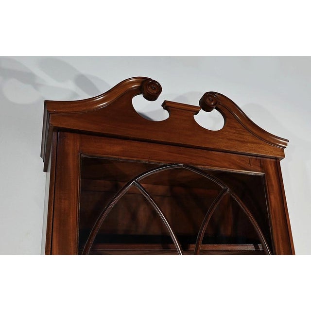 Brown Georgian 2-Body Cupboard in Mahogany, England, Early 19th Century For Sale - Image 8 of 18