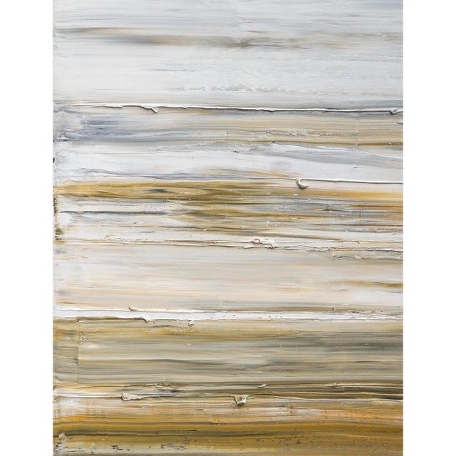 Abstract 40" by 70" Original Abstract Landscape Painting 'Pacific Palissades' (Los Angeles, Malibu Beach, California), Oil on Canvas / Color Fields For Sale - Image 3 of 7