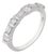 Tiffany & Co. Diamond Platinum Half Eternity Band, Size 5 For Sale
