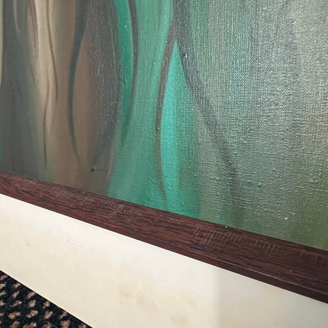 1970s Original Elise Friederike Abstract Oil Painting “Bruxas” (1979) For Sale - Image 5 of 10