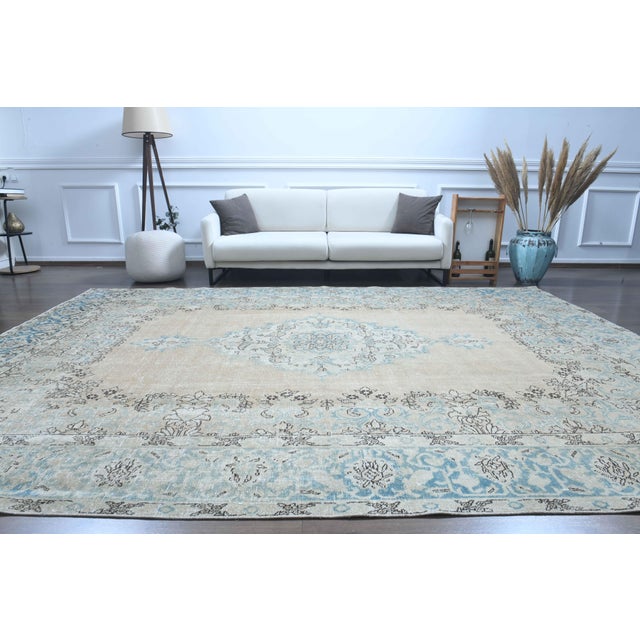 Vintage Persian Hand-Knotted area rug is a semi-antique vintage area rug. The '70s Eastern region of Anatolian's unique...
