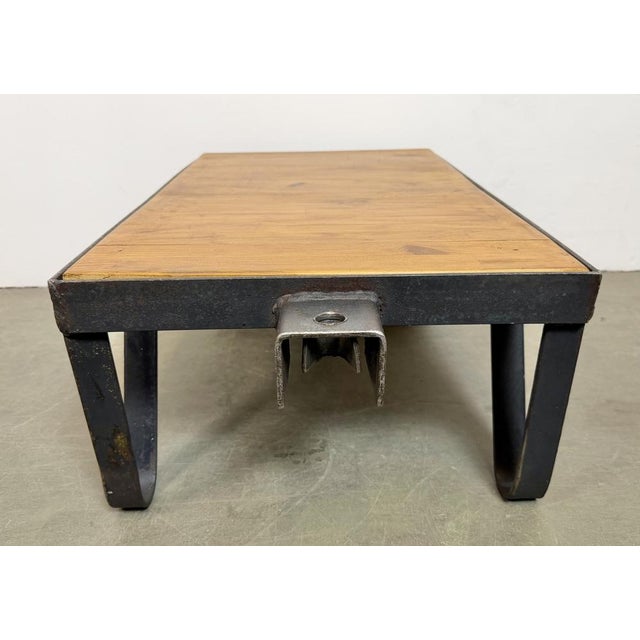 Industrial Black Coffee Table Cart, 1960s For Sale - Image 13 of 14
