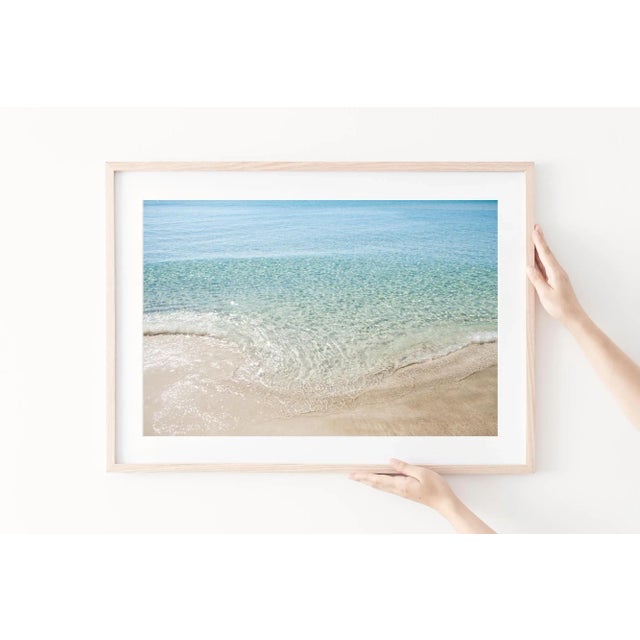 Contemporary Contemporary Tropical Beach Photography Print, Large Coastal Wall Art, 45 X 30" Florida Artwork, 'Subtle Wave' Photograph For Sale - Image 3 of 8