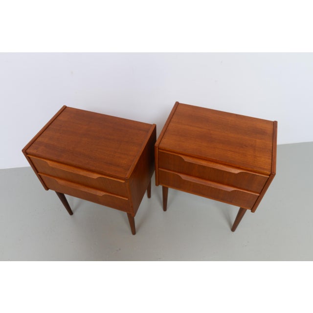 1960s Danish Modern Teak Nightstands by A. Bjerrum & Søn, 1960s, Set of 2 For Sale - Image 5 of 18