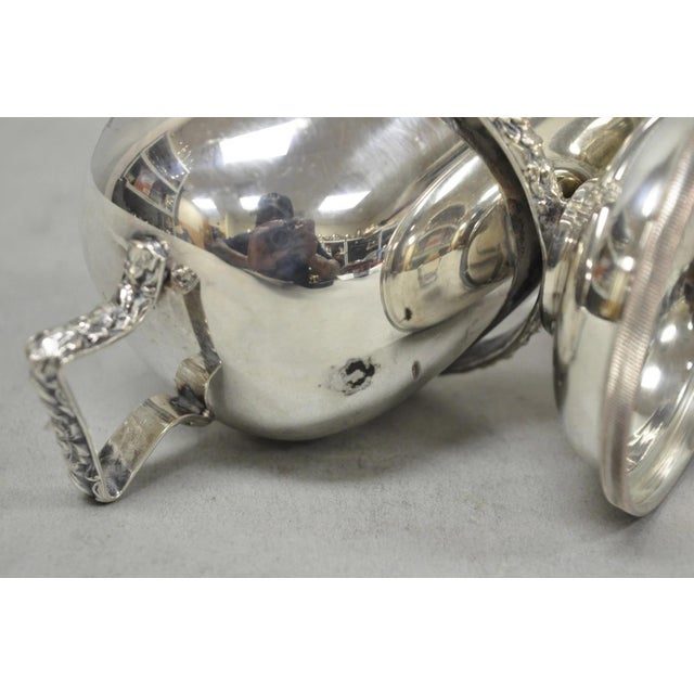 Vintage English Victorian Silver Plated Sugar Cube Scuttle Bucket by Winchester For Sale - Image 11 of 13
