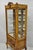 Vintage French Baroque Style Carved Wood & Glass Curio China Display Cabinet For Sale - Image 14 of 16
