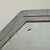 Silver Italian Brushed Metal Wall Mirror, 1960s For Sale - Image 8 of 10