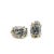 Authentic John Hardy Estate Post Omega Back Earrings Sterling Silver 18k Y Gold DETAILS Style: Post Omega Back...