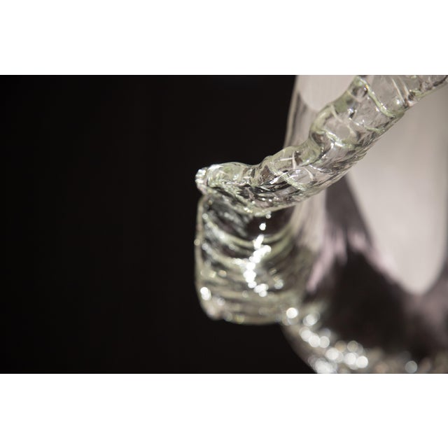 Glass Midcentury Murano White Pendant, 1980s For Sale - Image 7 of 11