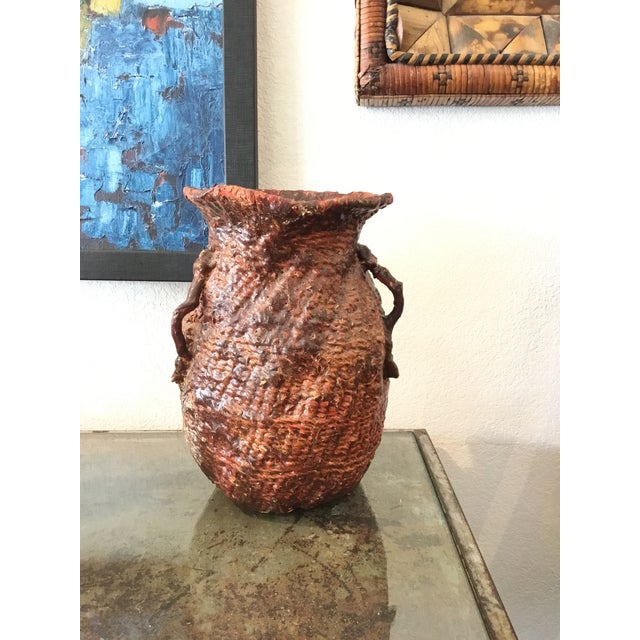 Chestnut Early 20th Century Native American Style Vessel For Sale - Image 8 of 8