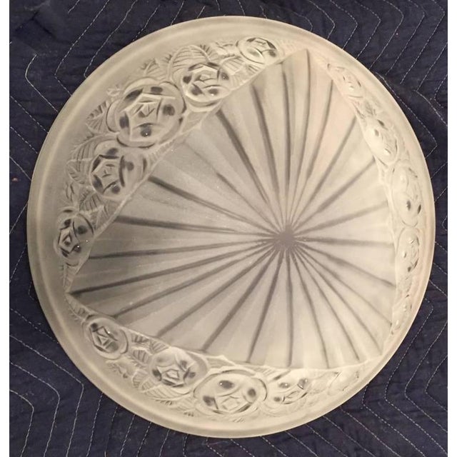 Silver French Art Deco Table Lamp Signed by Degue For Sale - Image 8 of 9