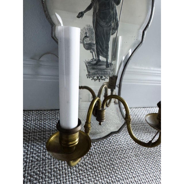Early 20th Century Venetian Mirrored Sconces - A Pair For Sale In Chicago - Image 6 of 7