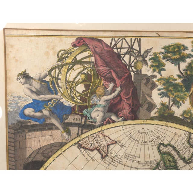 Antique 1744 Large French Map of the World "Mappe Monde Nouvelle" by George Louis Le Rouge For Sale - Image 13 of 15