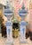 Pair of Vintage Monumental 79” Italian Blue & White Glazed Ceramic Lidded Urns on Pedestals For Sale In West Palm - Image 6 of 12