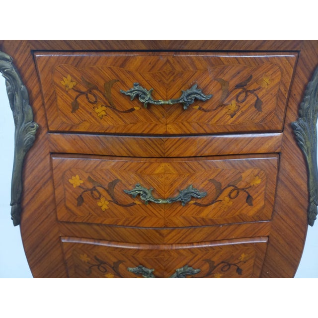 Large Louis XV Style Bedside Table, 1890s For Sale - Image 6 of 18