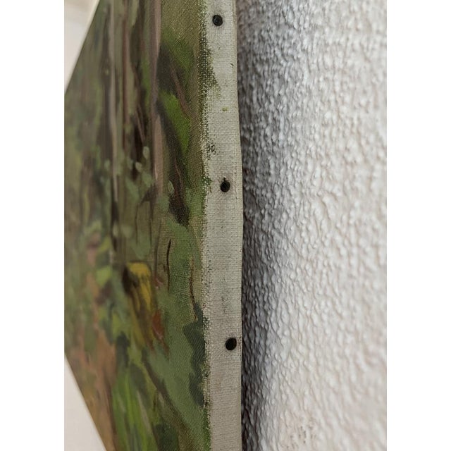 Alexis Louis Roche, Chemin sous-bois, Oil on Canvas For Sale - Image 8 of 11