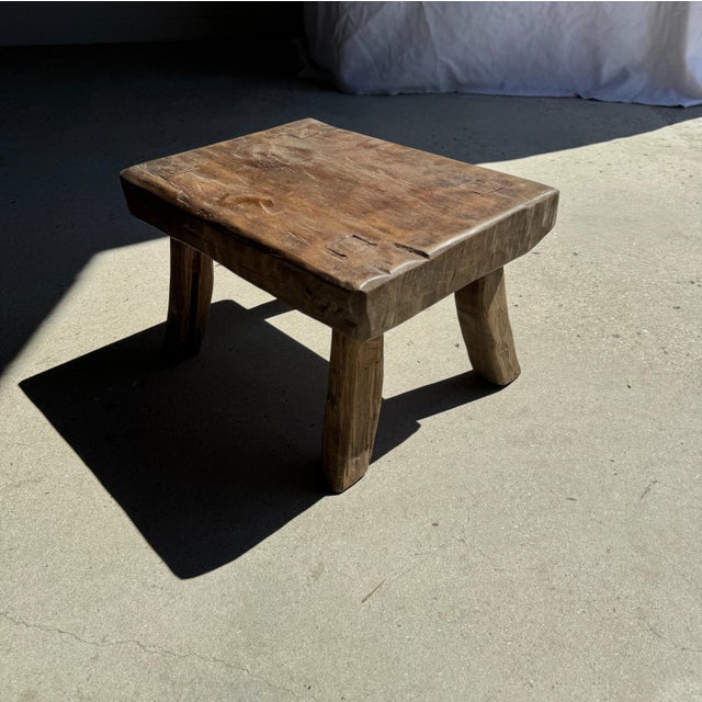 Small Rectangular Stool in Teak For Sale - Image 17 of 18