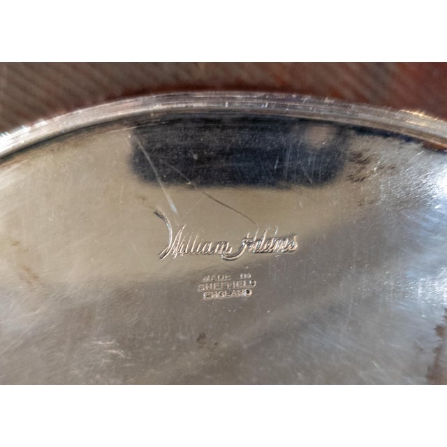 20th Century English Sheffield Silverplate Drinks Bar Tray With Gallery For Sale - Image 13 of 13