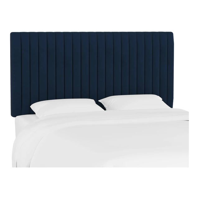 Margaux Headboard in Ink Classic Velvet, King For Sale