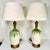 Mid-Century Boho Chic Vintage Ceramic Green Drip Table Lamps - A Pair For Sale - Image 11 of 18