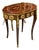 French Style Coffee Table – Wood With Gold Leaf Accents For Sale