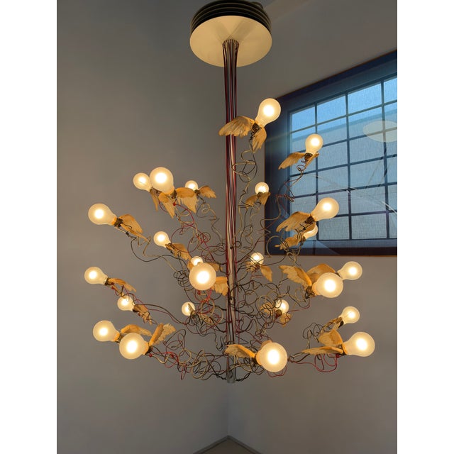 Birds Birds Birds Chandelier by Ingo Maurer, 1992, in Flawless conditions. Designed 1990 to 1999 I have official proof of...