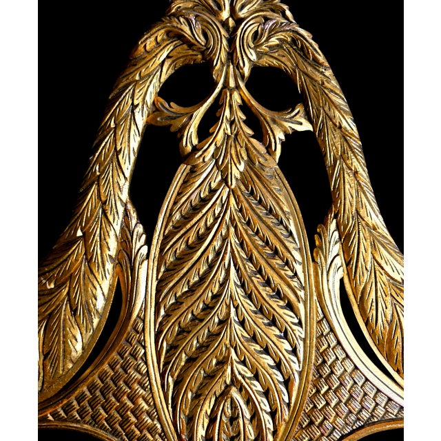 Wood Antique 18th/19th Century 64.5" Long French Giltwood Architectural Pediment for Door/Window For Sale - Image 7 of 8