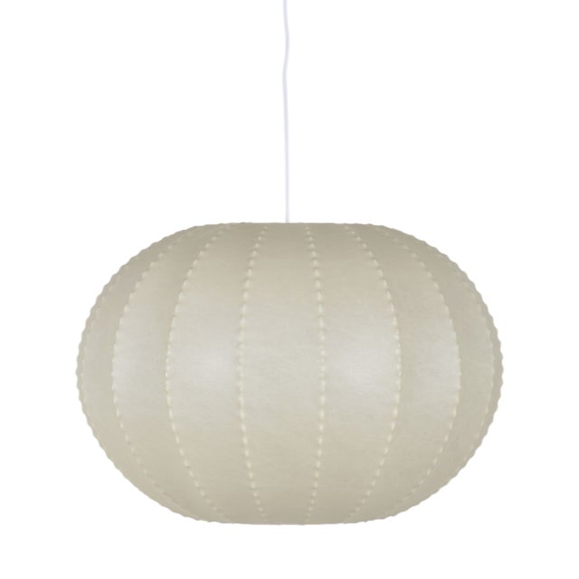 Vintage Cocoon Pendant Lamp by Goldkant Leuchten, 1960s For Sale