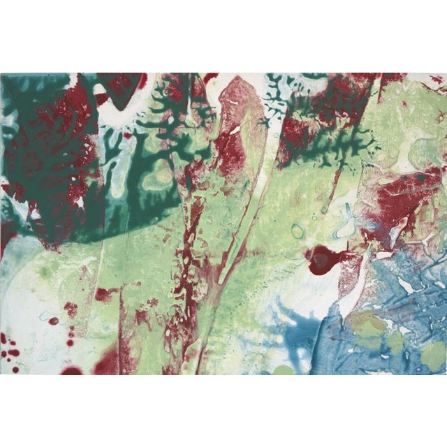 Lovers' Lake, Original Abstract Diptych Painting For Sale - Image 4 of 5