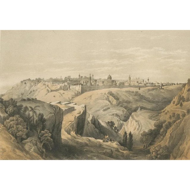 Mid 19th Century After David Roberts, Jerusalem View from the Road to Bethany, 1862, Print For Sale - Image 5 of 6