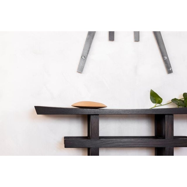Not Yet Made - Made To Order Tori II Console in Oak Wood and Stone by Jean-Baptiste Van Den Heede For Sale - Image 5 of 6