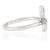 Metal Contemporary Minimalist Natural Ruby Three Leaf Clover Ring in Sterling Silver, Size 6.5 For Sale - Image 7 of 13